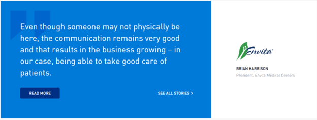 Intermedia’s healthcare phone system helped Envita quickly move to remote operations.