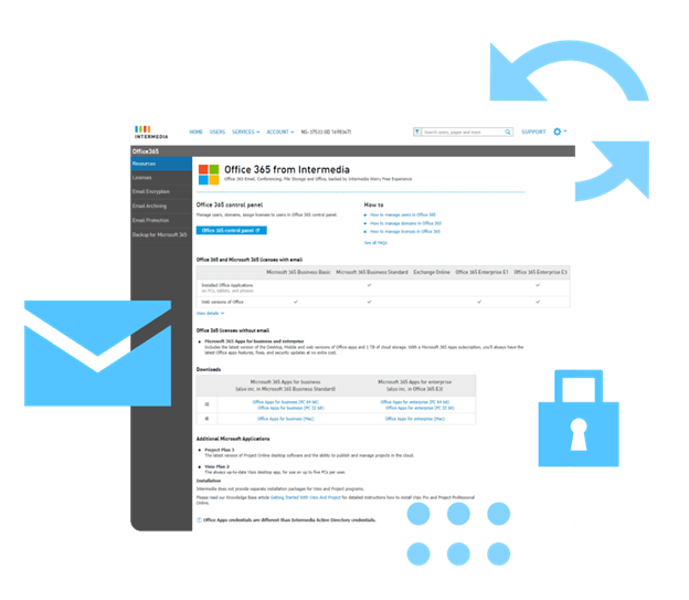 Intermedia’s VoIP for healthcare communications securely integrates with Office 365.